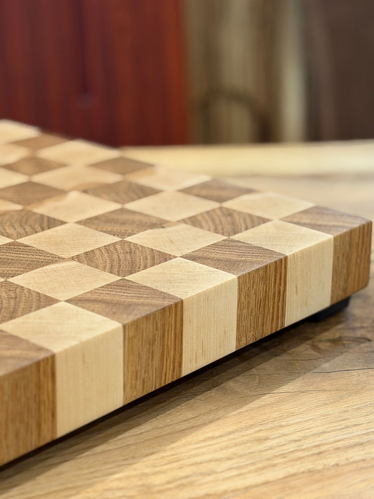 Checkered Butcher Block