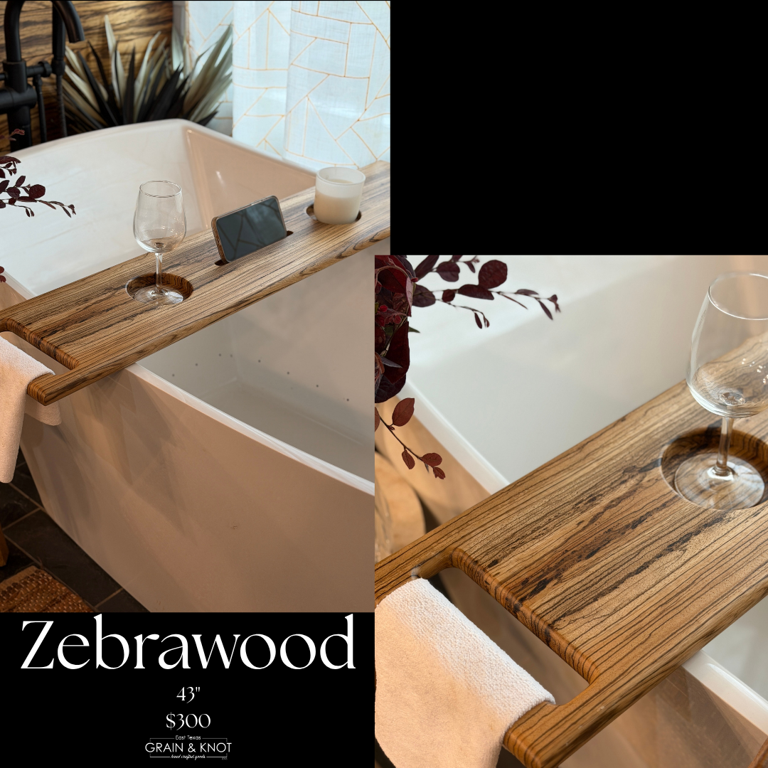 Zebrawood Bath Board