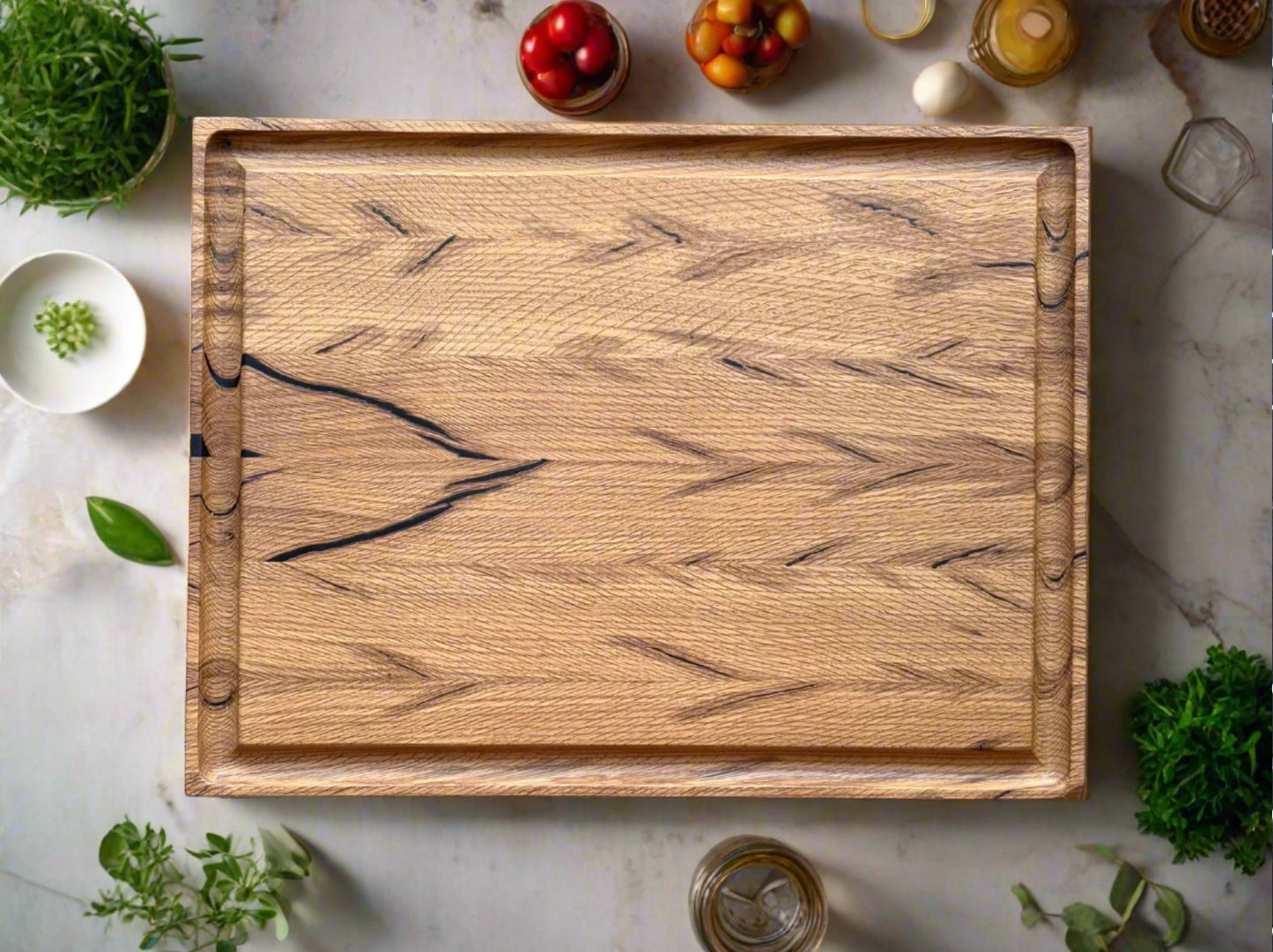 Oak Block with Juice Groove