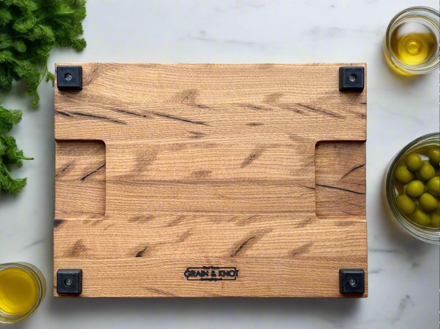 Oak Block with Juice Groove