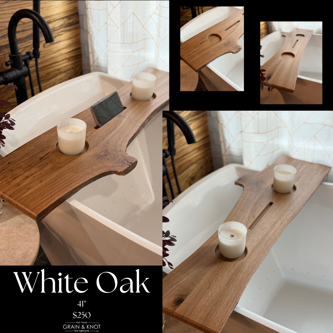 White Oak Bath Board