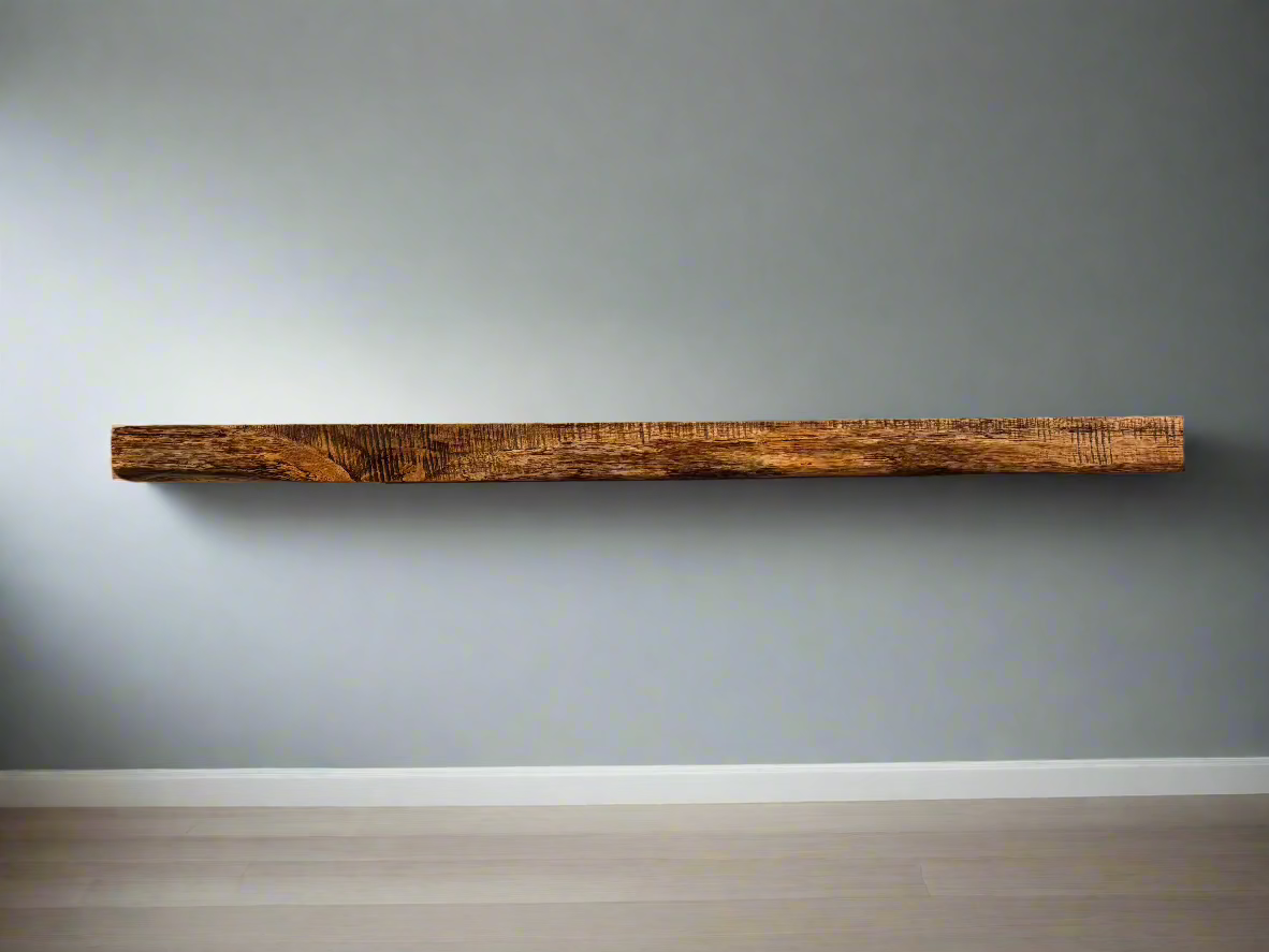73.5" White Oak Mantel#wom102