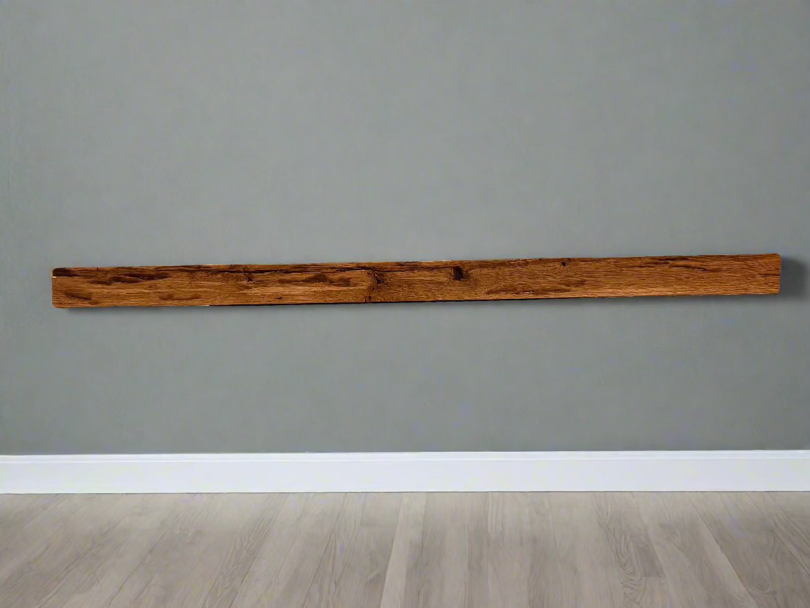 73.5" White Oak Mantel#wom102