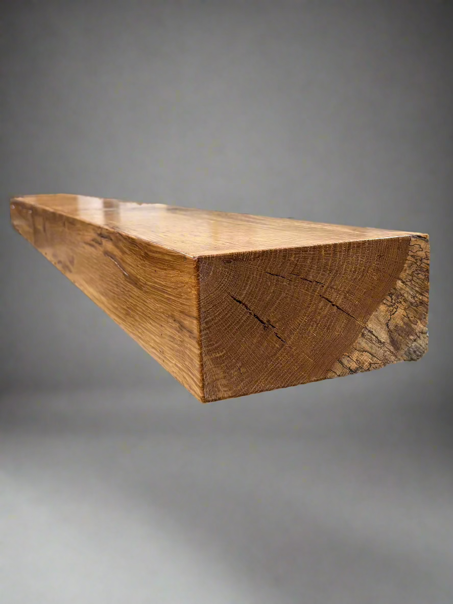 73.5" White Oak Mantel#wom102