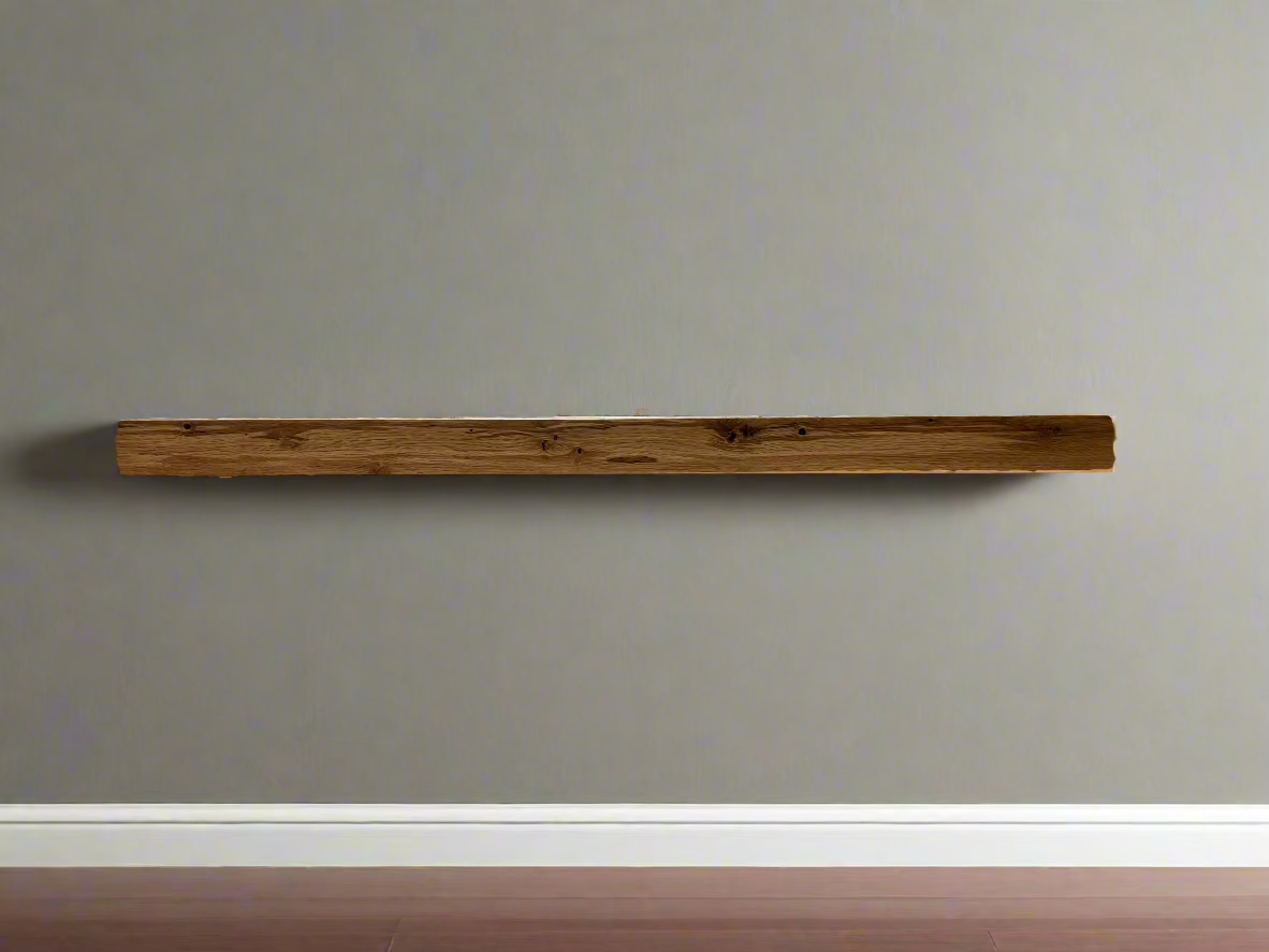 72.5" White Oak Mantel#wom103