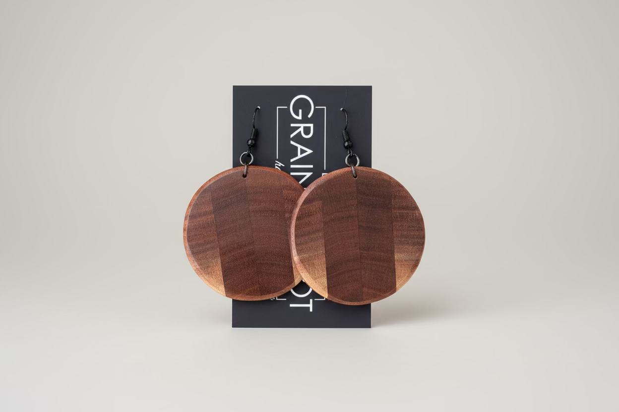 Walnut Circle Dangle
