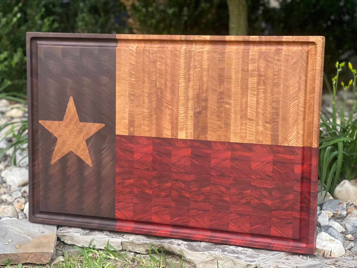 Texas Flag Butcher Block