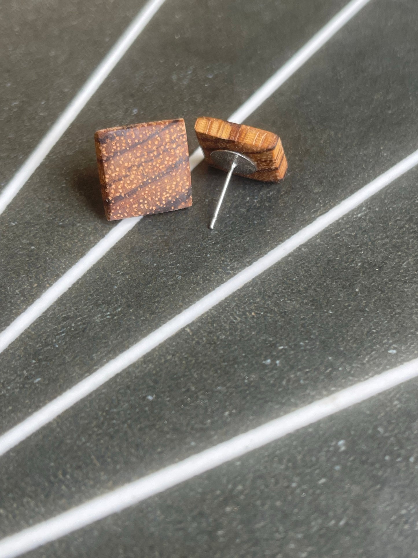 Zebrawood Studs