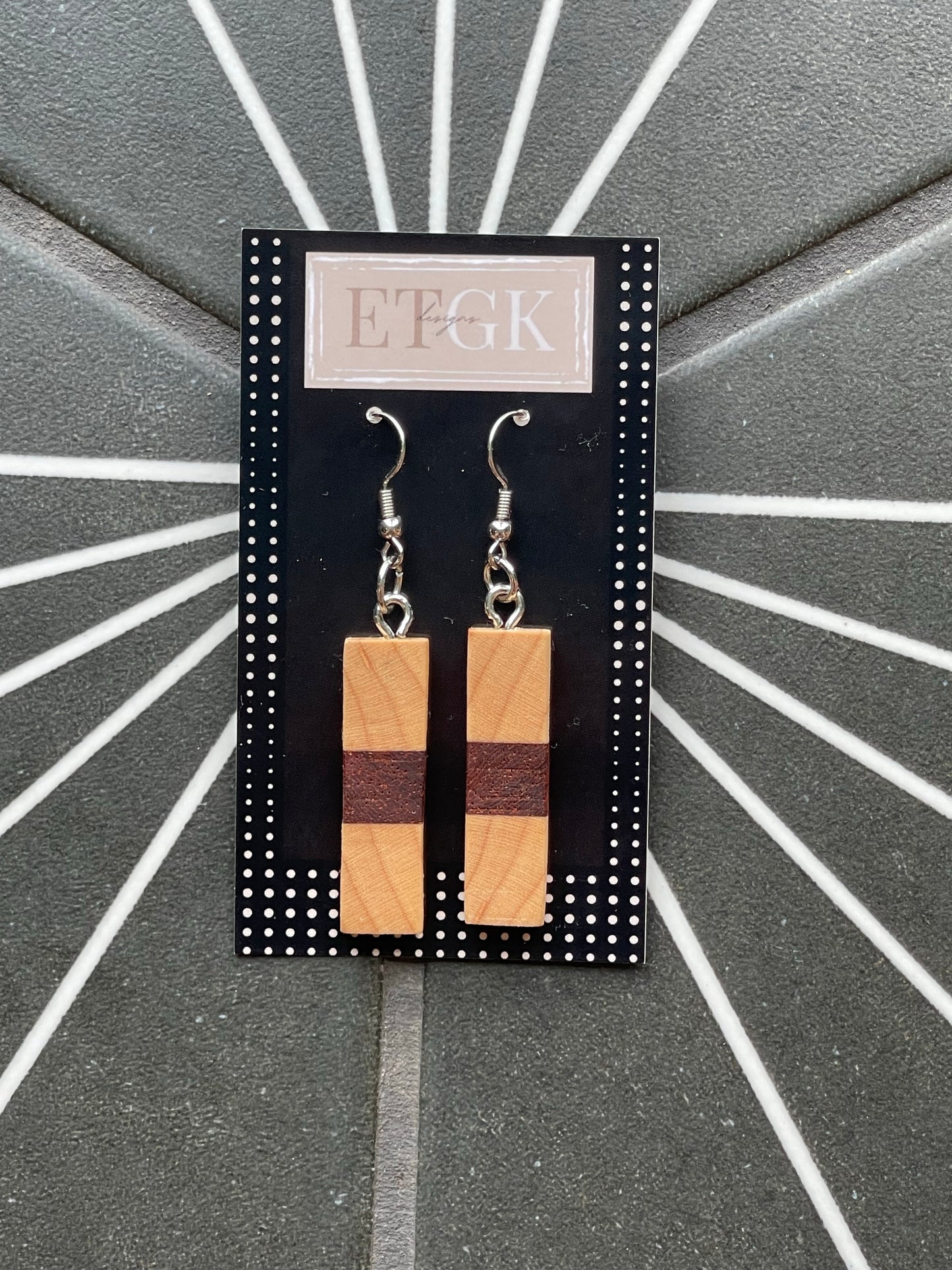Maple and Padauk Dangle