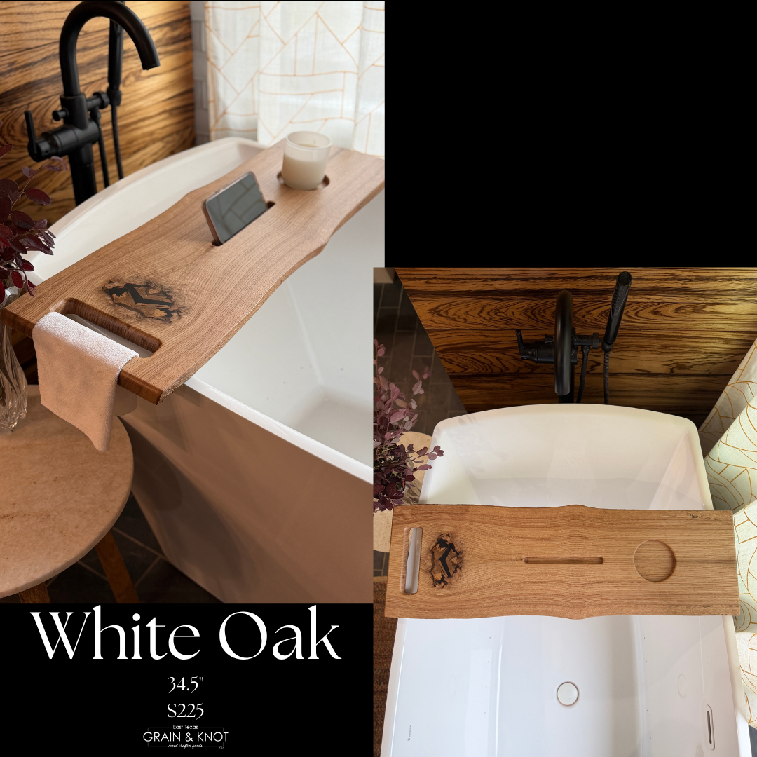 White Oak Bath Board