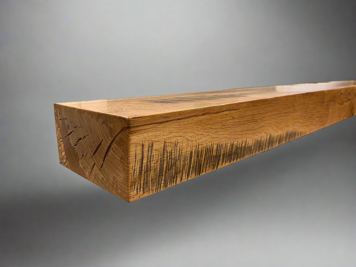 71" White Oak Mantel #wom101