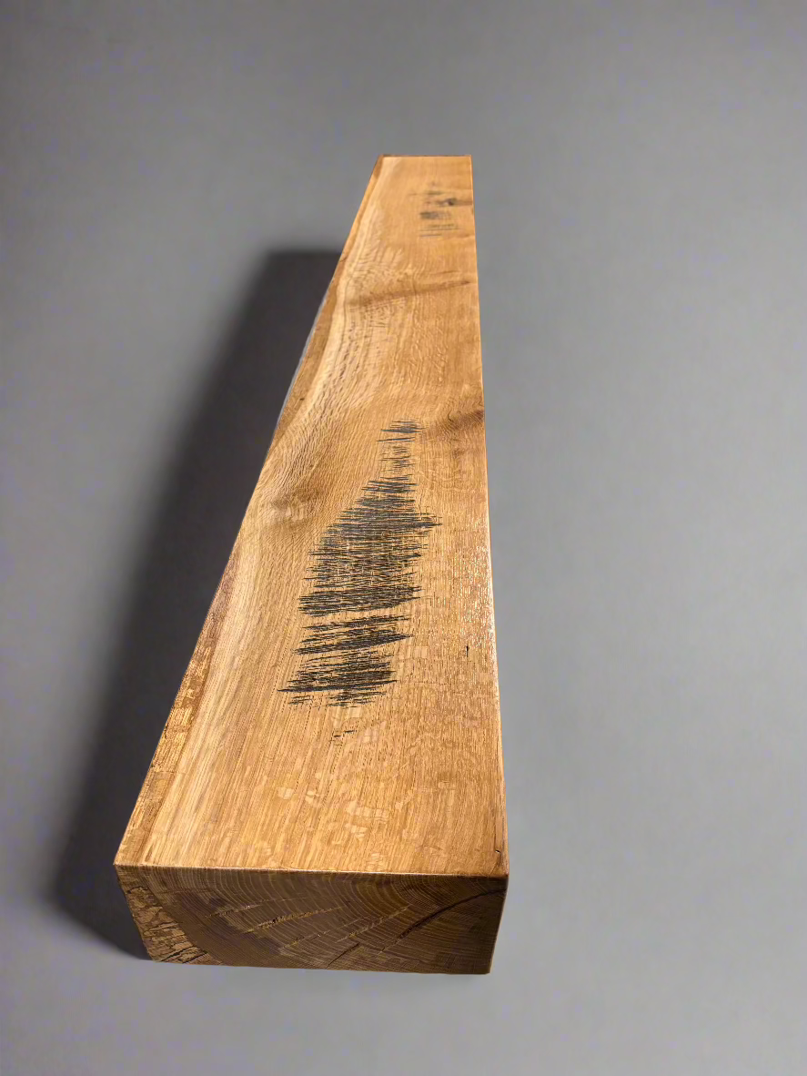 71" White Oak Mantel #wom101