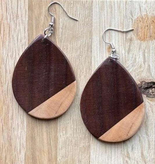 Walnut/maple Teardrop